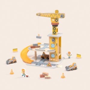 TookyToy - Pretend Play Port Crane Toy Set - 24 Pieces