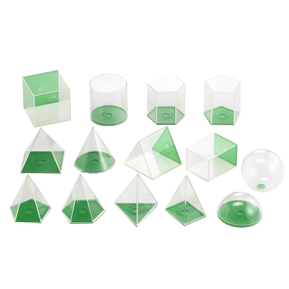 EDX Education - Geometric Volume Set - 8cm - 14pcs - Image 2