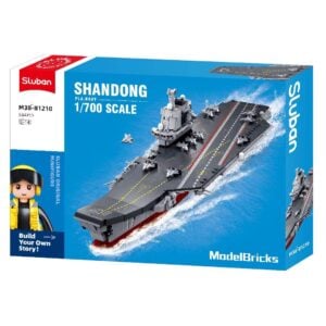 Sluban Building Set: Model Bricks - Aircraft Carrier Shandong 1/700 Scale - 584 Pieces