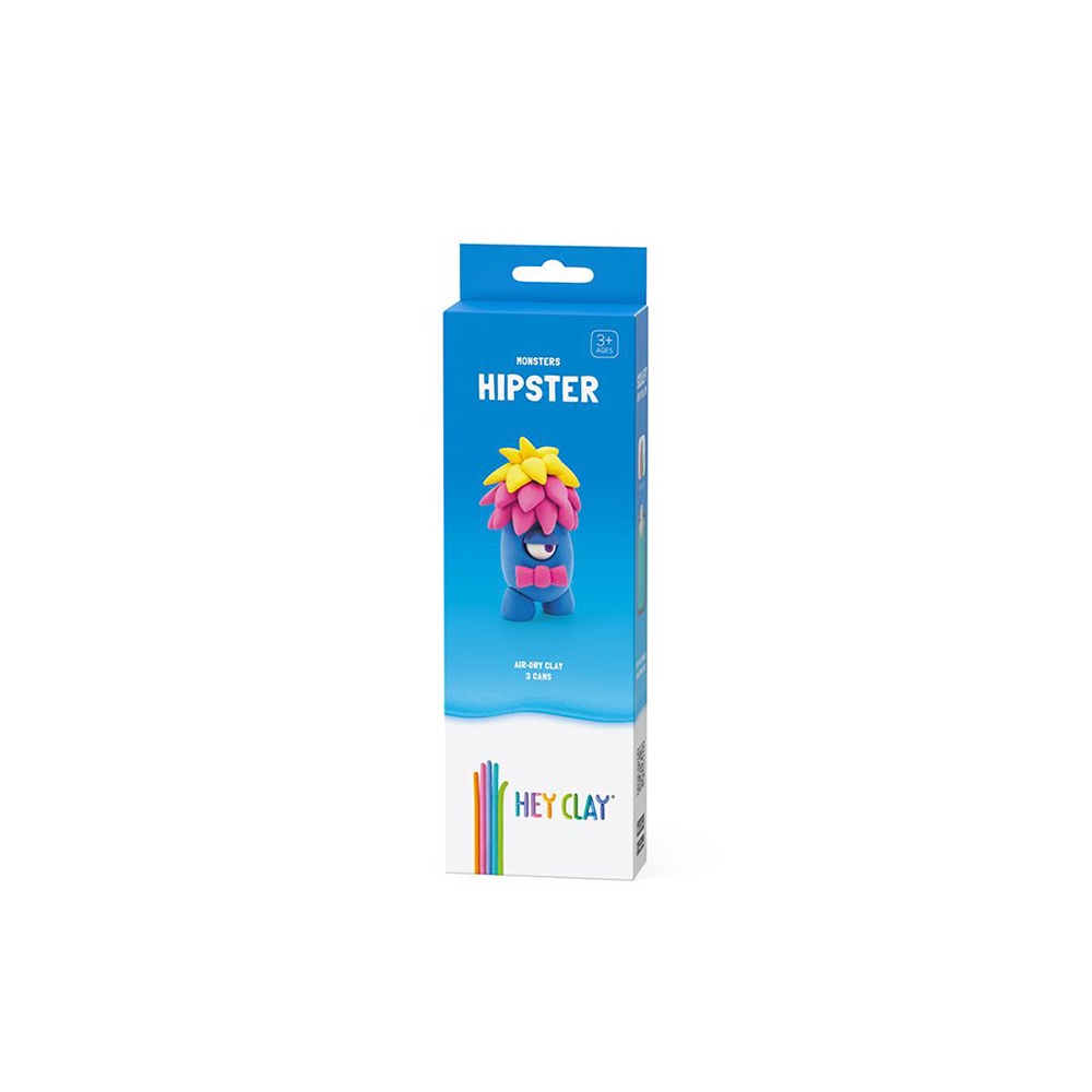 Hey Clay - Modelling Air-Dry Clay with Fun Interactive App - Hipster, series Monsters, 3 cans-** - Image 5