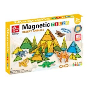 Magnetic Tiles - Desert Animals Set - 65 Pieces