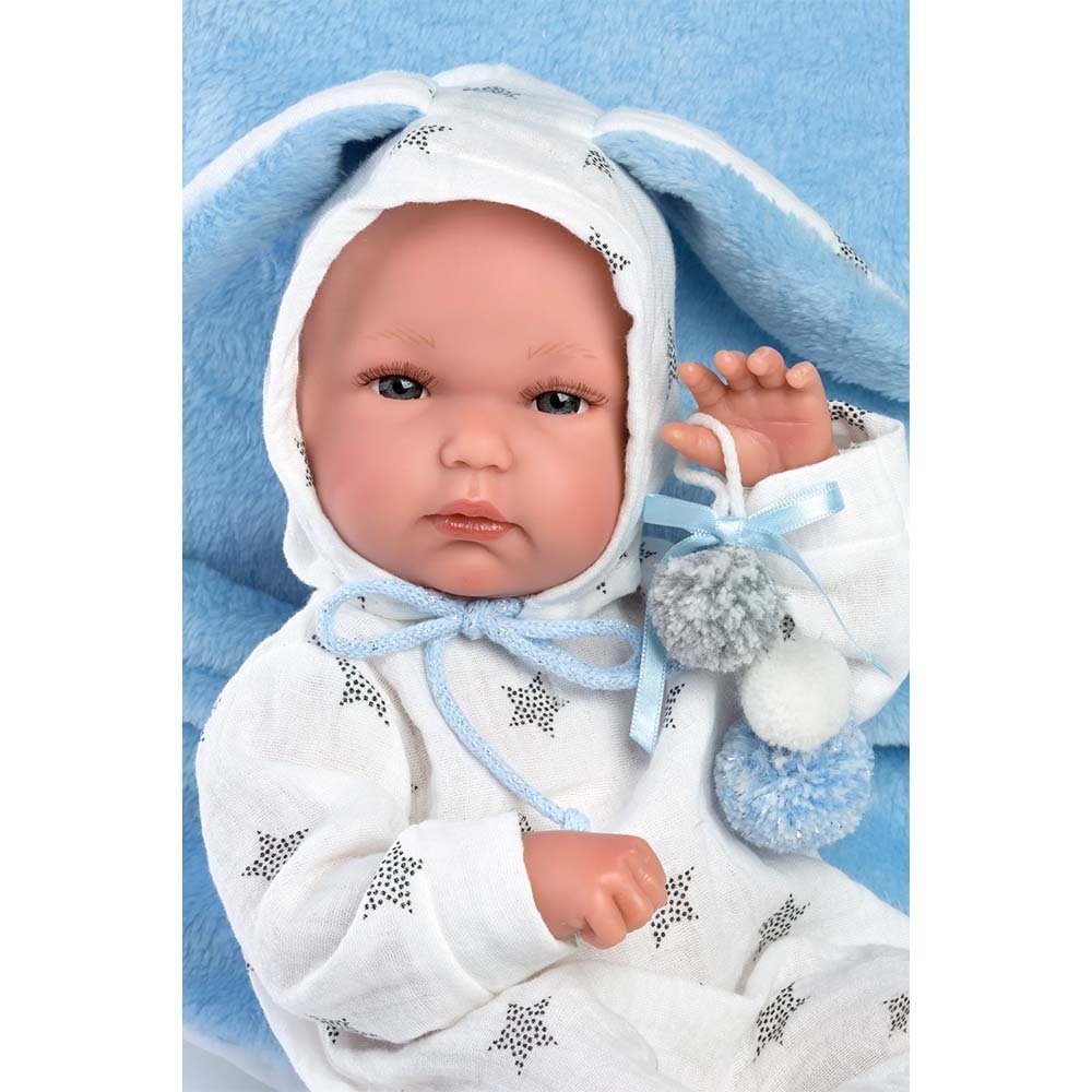 Llorens - Anatomically Correct Baby Boy Doll with Clothing & Carrier Seat: Bimbo - 35cm - Image 2