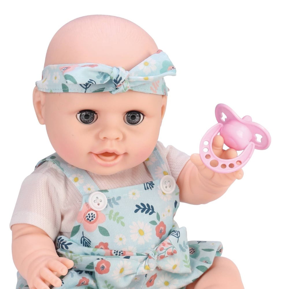 Baby Doll with Blue Clothing, Potty & Accessories - Vinyl Body - 38cm - Image 2