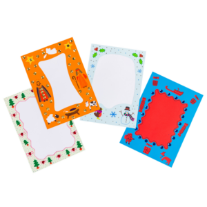 Anthony Peters - Christmas A4 Border Stencils for Kids - Washable - Set of 4