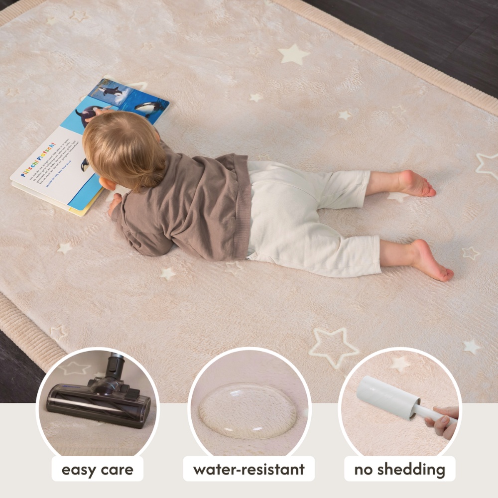 Hakuna Matte - GlowCloud Play Mat Carpet Glow in the Dark - Stars 170 x 120 x 2.5 cm - Image 5