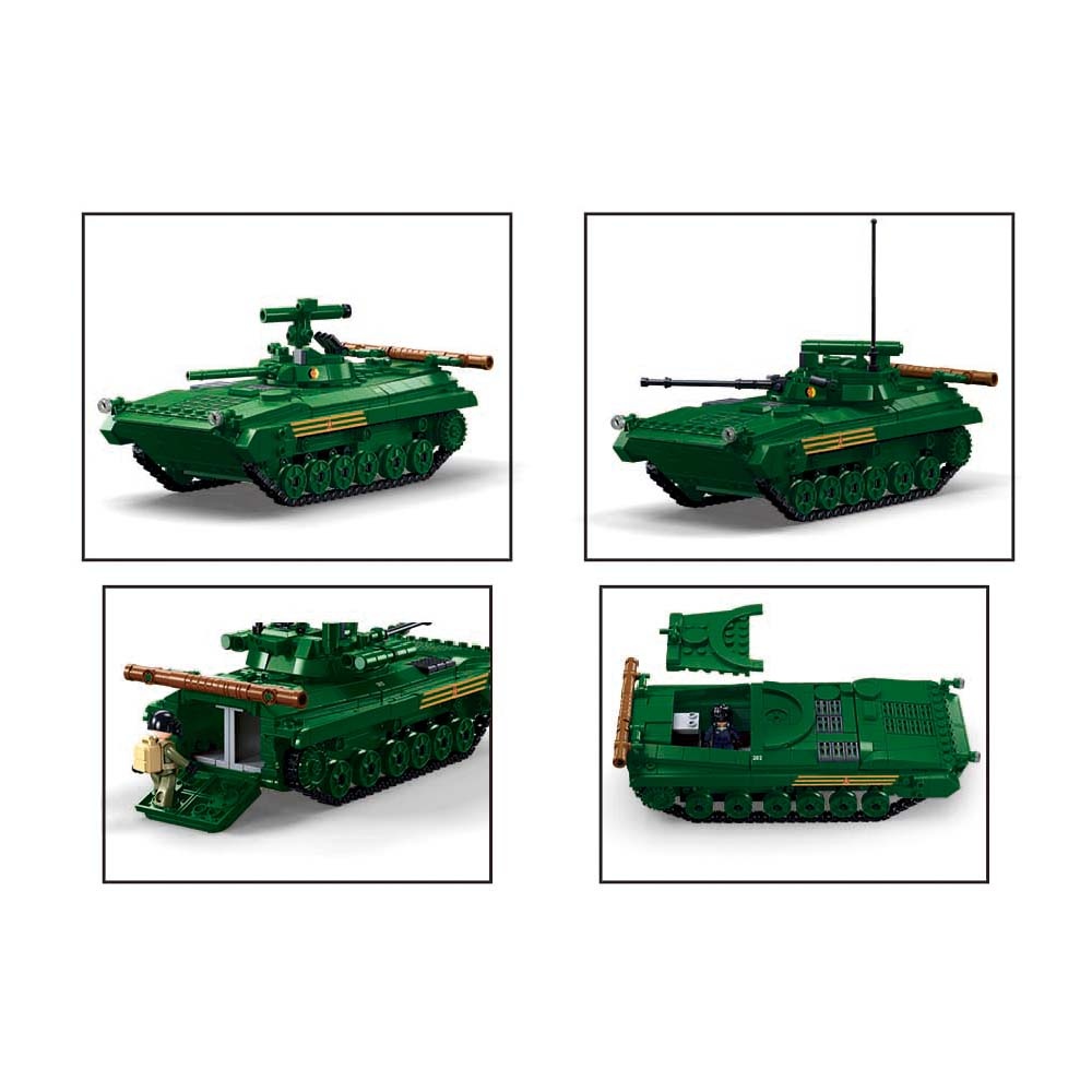 Sluban Building Set: Model Bricks - BMP Infantry Fighting Vehicle - 738pcs - Image 4