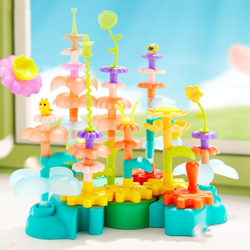 Mideer - Rotating Garden Puzzle Blocks with Spinning Gears - STEM Toy for Kids - Image 8