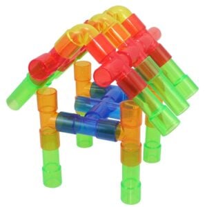 Greenbean - Building Pipes Transluscent Construction Set - 80pcs in Polybag