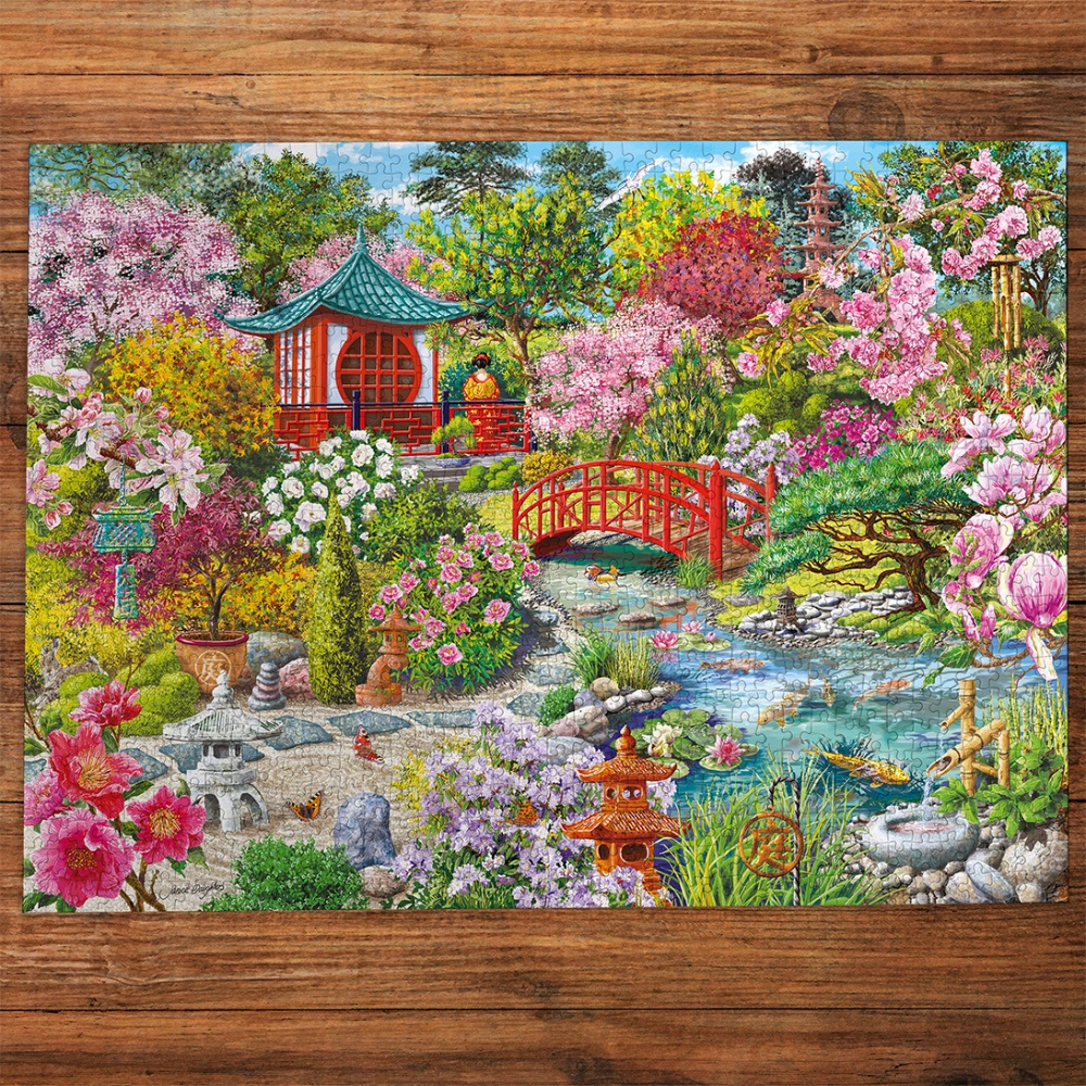 Gibsons - The Japanese Garden - 1000 Piece Jigsaw Puzzle - Image 2