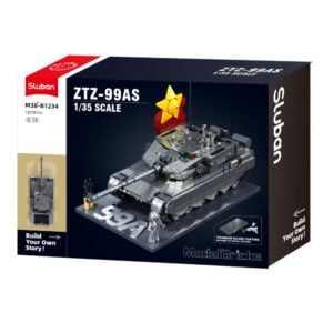 Sluban Building Set: Model Bricks - ZTZ-99AS Tank - 1079 Pieces