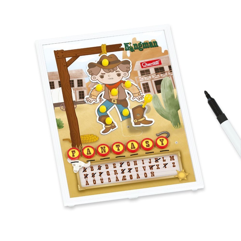 Quercetti - Hangman Word Guessing Game - Vocabulary & Spelling Game for Kids - Image 3