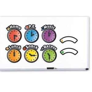 Learning Resources - Magnetic Daily Schedule Clocks - Time Teaching Set