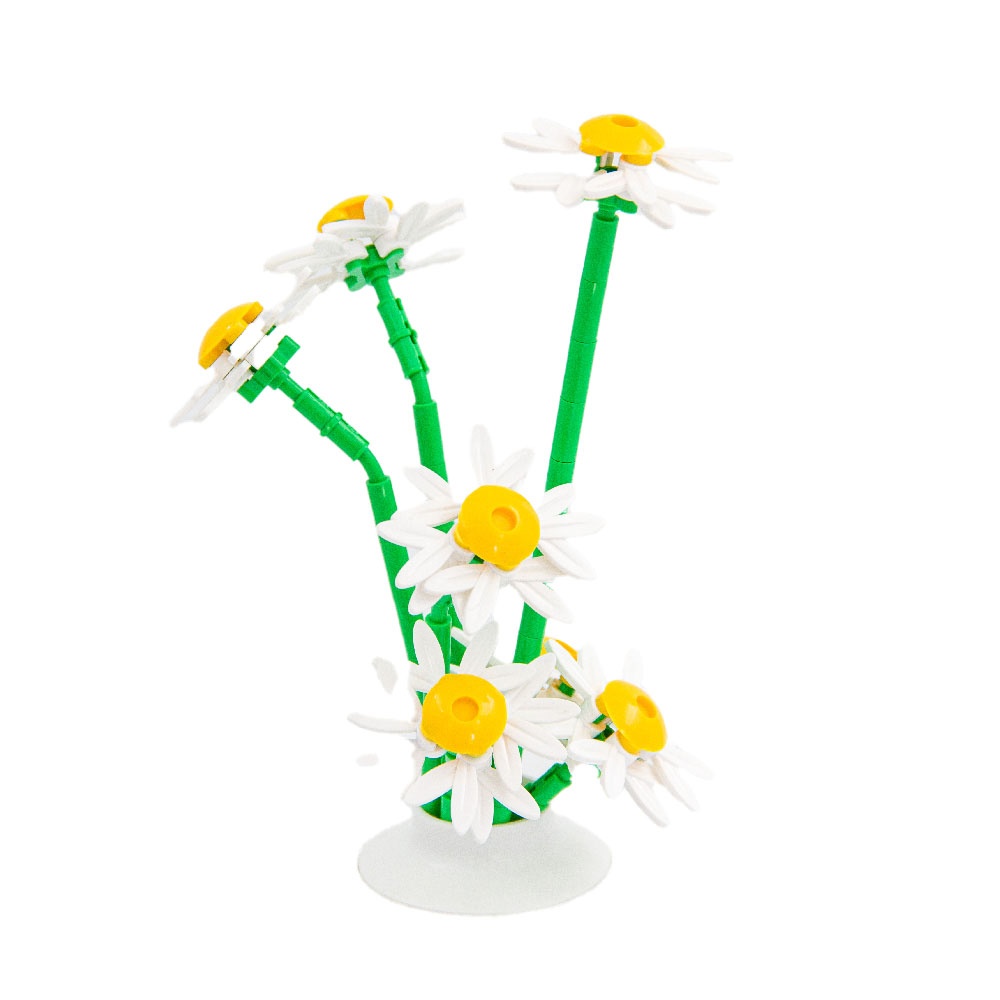 Sluban Building Set: Pleyerid - Flowers - Daisy - 255pcs - Image 4