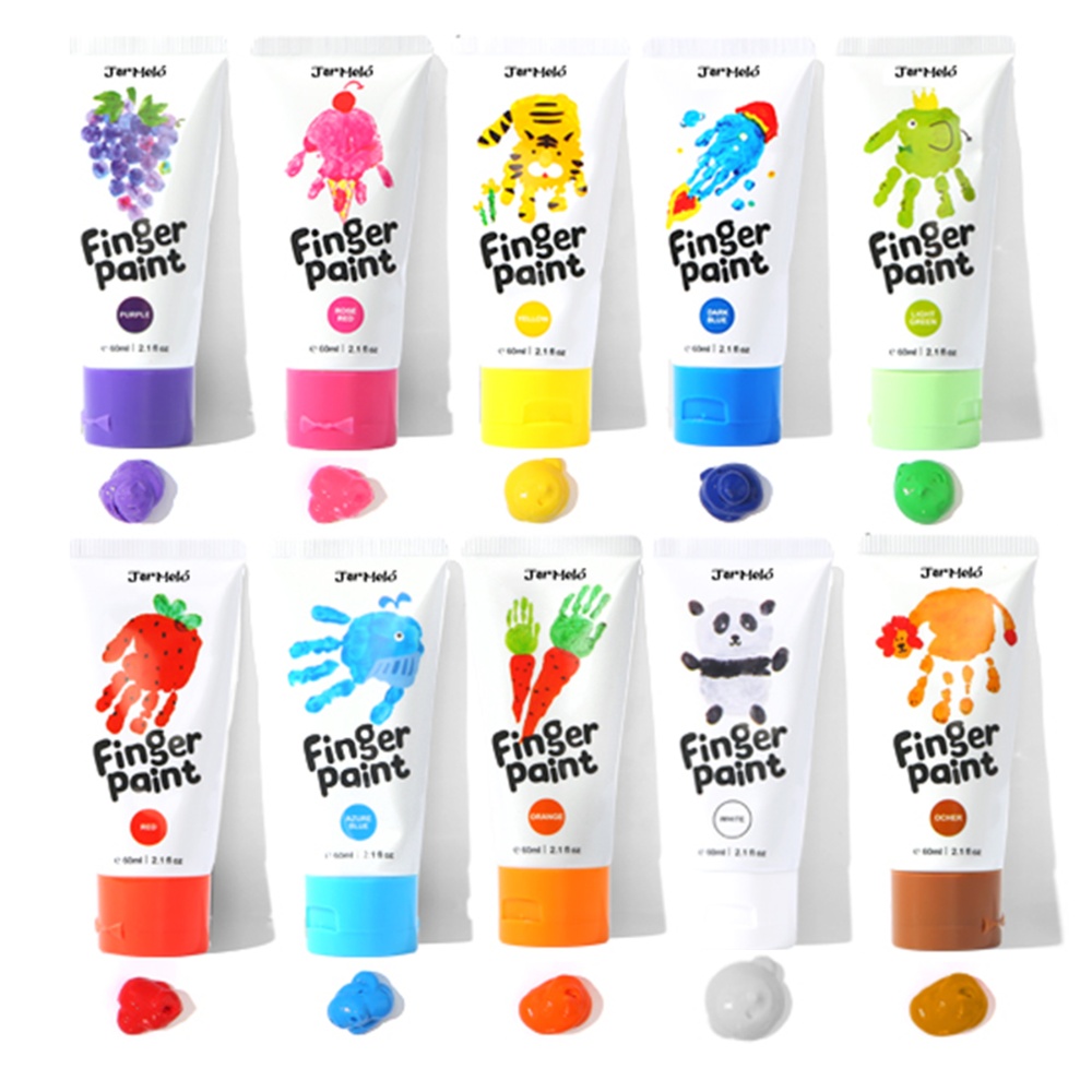 Jar Meló - Finger Paint - Non-Toxic & Safe for Kids - 10 Colours - Image 3