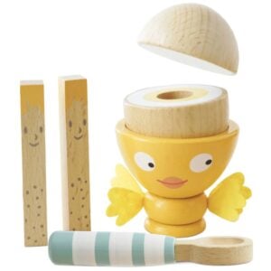 Le Toy Van - Wooden Egg Cup & Soldiers - 6pcs