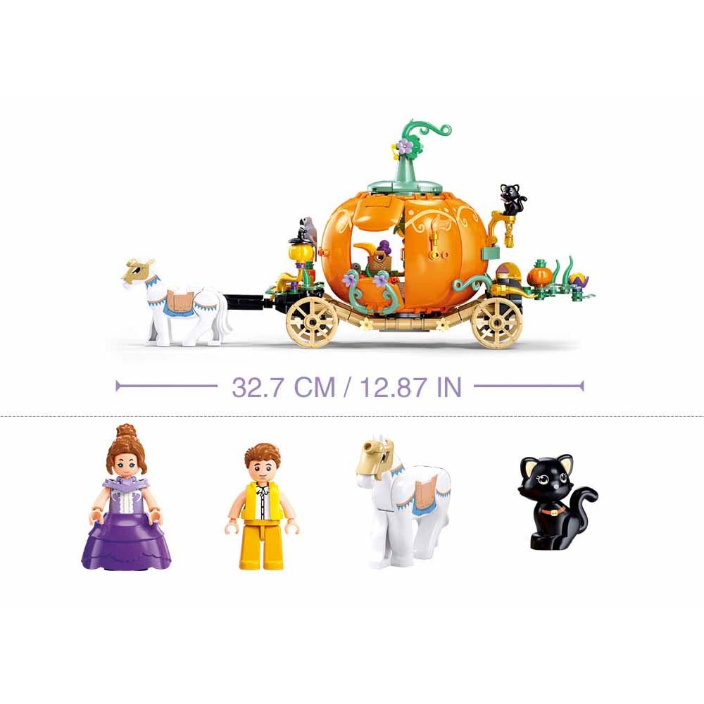 Sluban Building Set: Girls Dream - Pumpkin Carriage - 320pcs - Image 5
