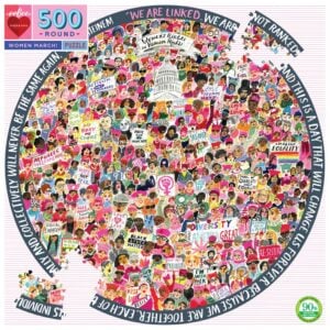 eeBoo - Women March 500pc Round Puzzle