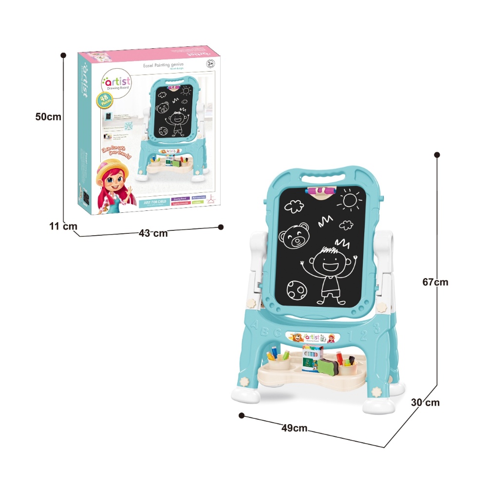 Cogo - Double-Sided Easel - Magnetic Drawing Board & Accessories - Image 4