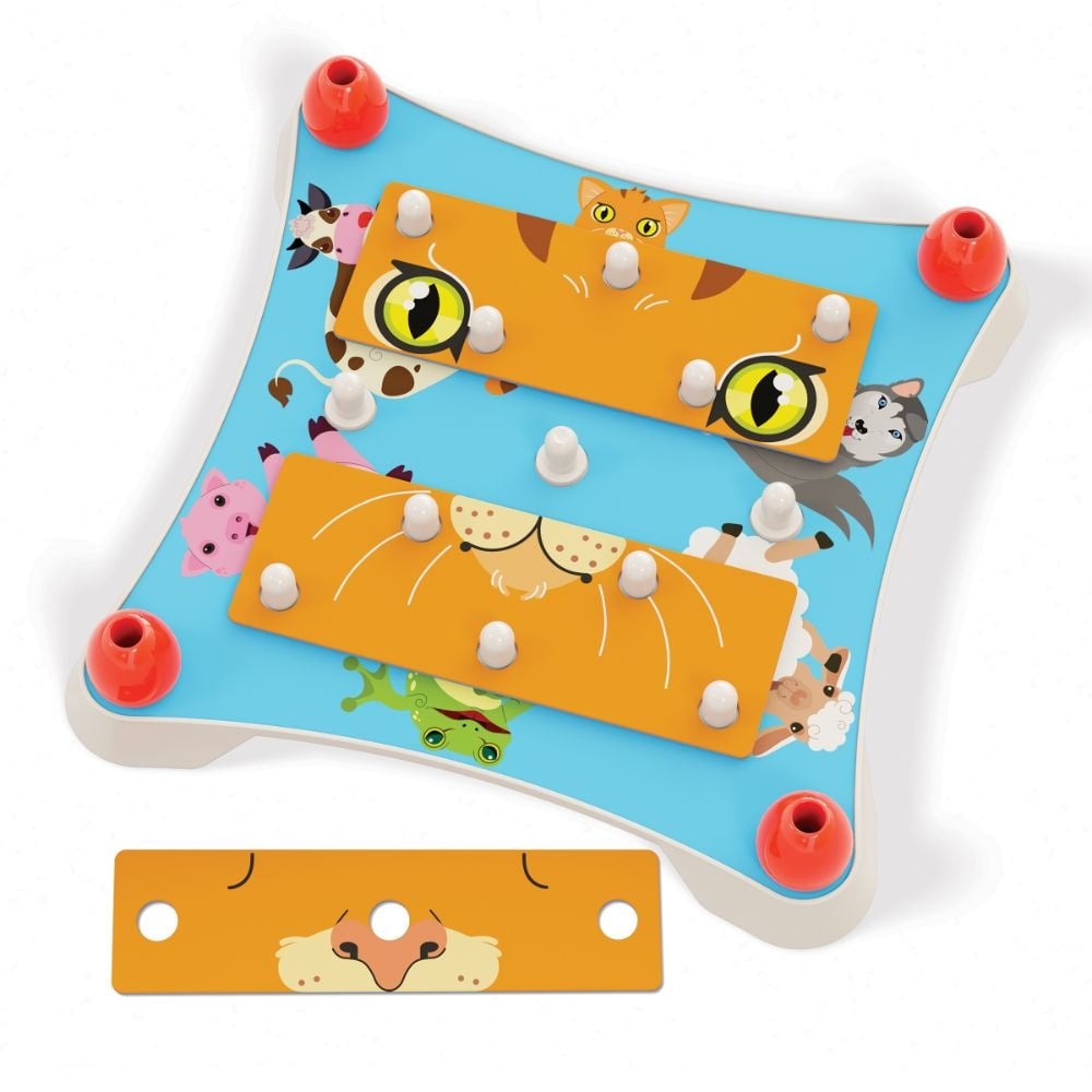 Quercetti - Guess the Animal Faces Puzzle - Memory & Recognition Game for Toddlers - Image 2