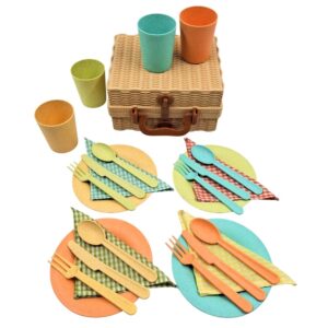 Mingli Toys - Pretend & Play - Picnic Set - Eco-friendly - 25 Pieces