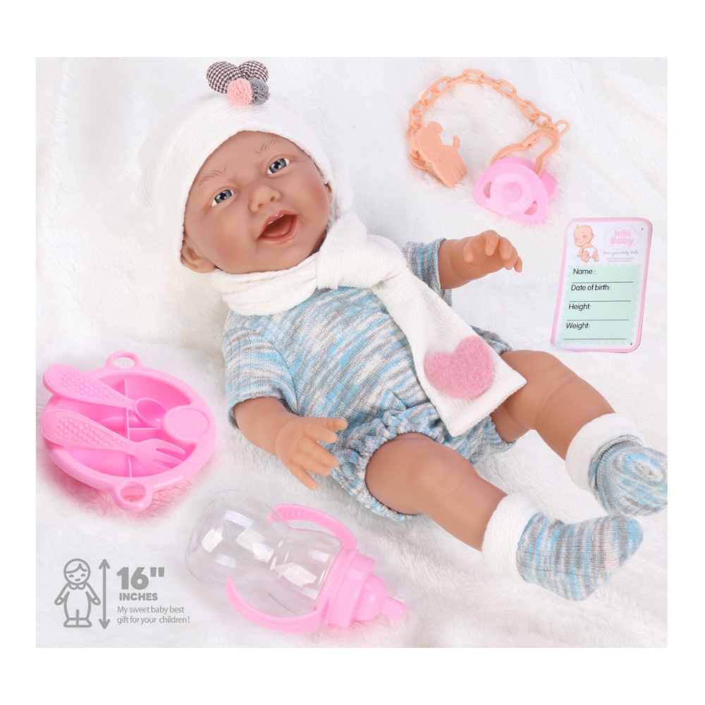 Baby Doll with Vinyl Body, 12 Sounds, Clothing & Accessories - 40cm - Image 2