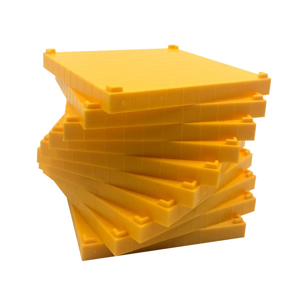 Gigo - Base Ten Linking Set - Yellow - 121pcs Polybag - Image 4