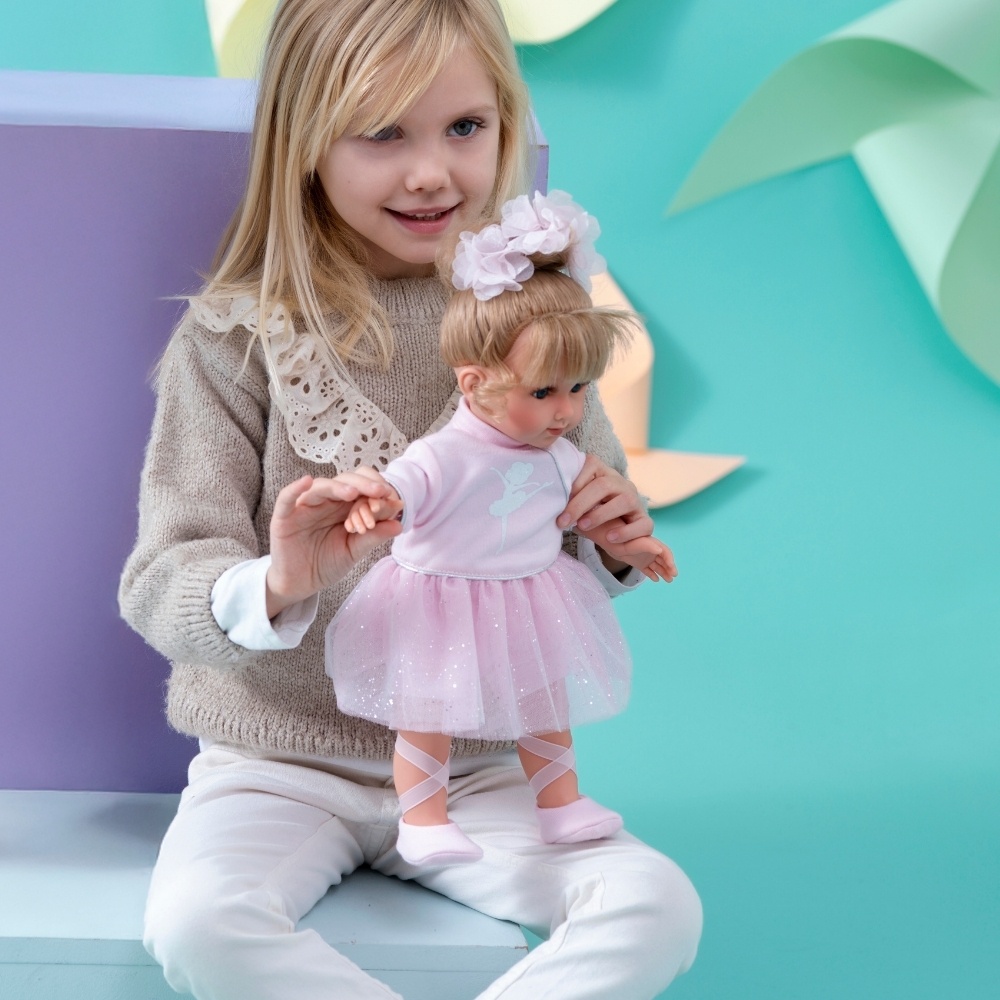 Llorens - Baby Girl Doll with Clothing & Accessories: Elena Ballet - 35cm - Image 4