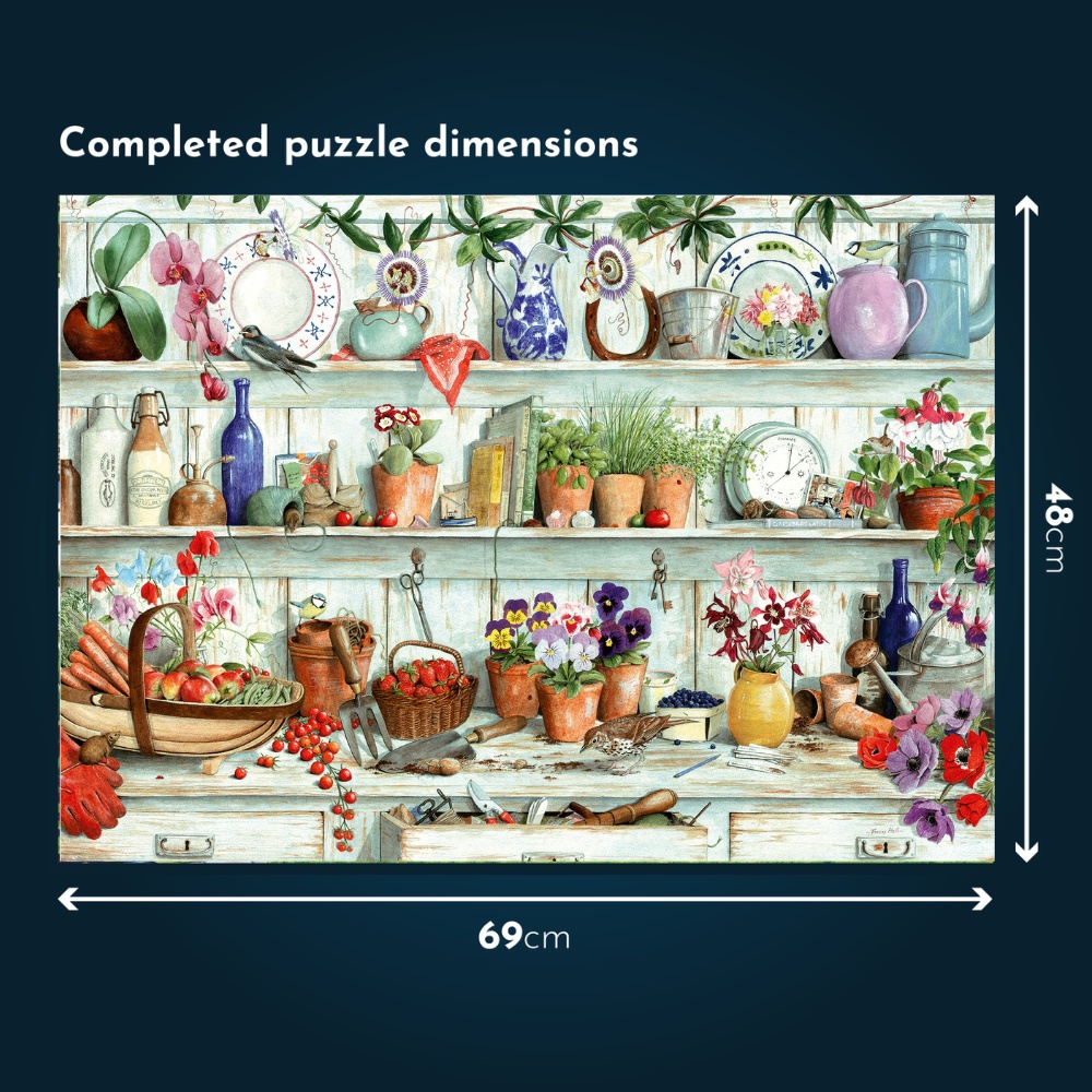 House of Puzzles - Posies & Produce - 1000 Piece Jigsaw Puzzle - Image 4