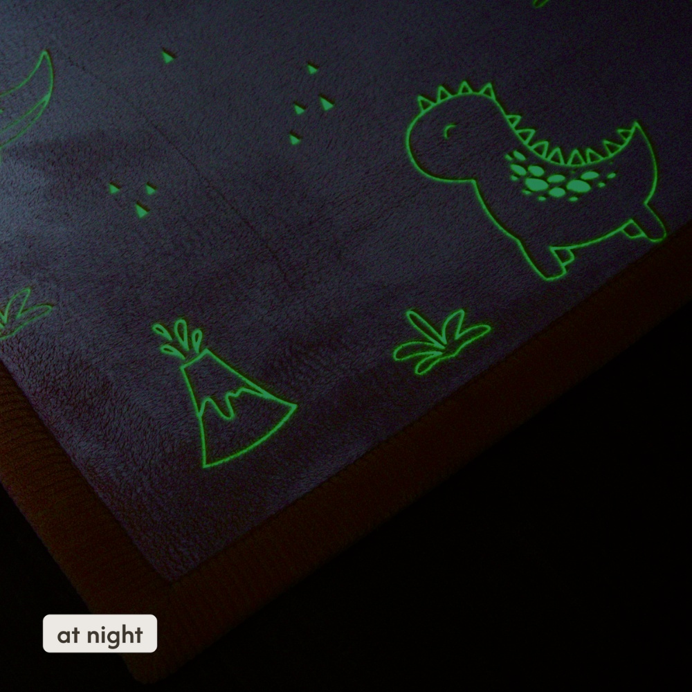 Hakuna Matte - GlowCloud Play Mat Carpet Glow in the Dark - Dinosaurs 170 x 120 x 2.5 cm - Image 9