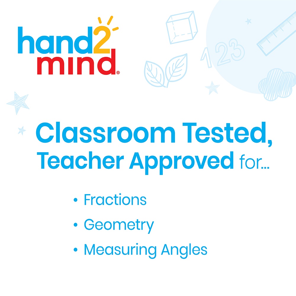 Hand2Mind - Rainbow Angle Fraction Circles - Maths Learning Manipulatives - Image 7