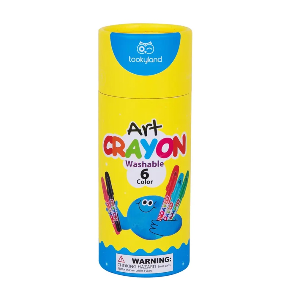 TookyToy - Twistable Washable Silky Crayons - 6 Colours - Image 3