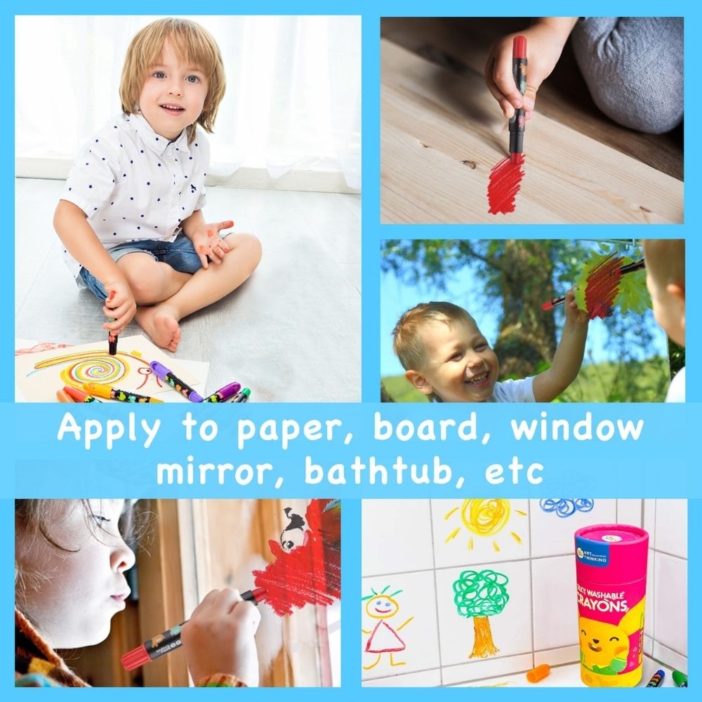 Jar Meló - Silky Crayon Washable Baby Roo - 6 Colours - Image 9
