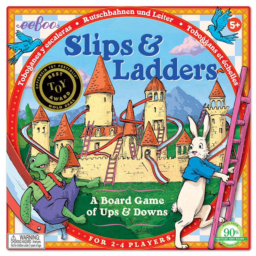 eeBoo - Snakes and Ladders Kids Board Game with Fairy Tale Theme -** - Image 2