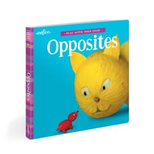 eeBoo - Play With Your Food Board Book - Opposites - Early Learning Picture Book