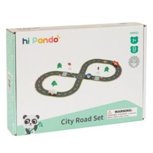 hi Pando - Wooden City Road Puzzle Set - 32pcs