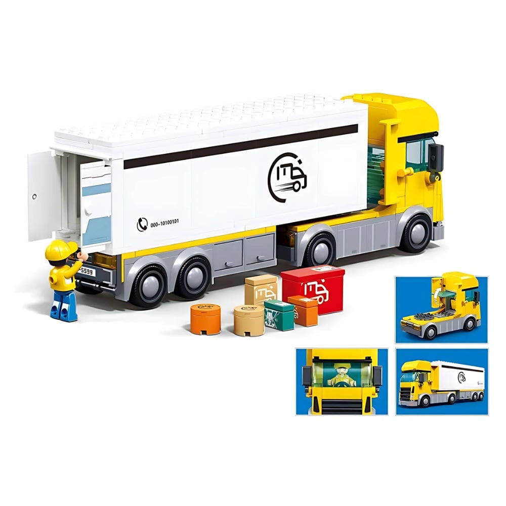 Sluban Building Set: Metropolis - Delivery Truck - 269 Pieces - Image 4
