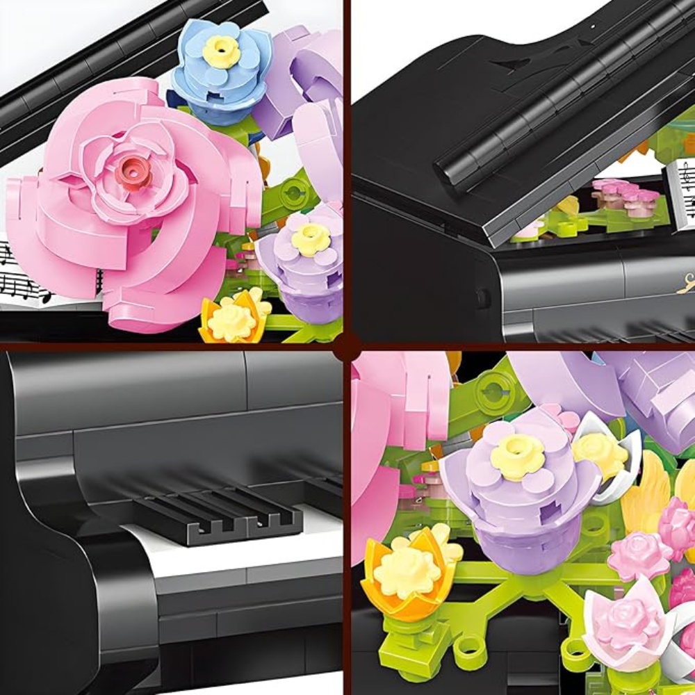 Cogo - Building Block Set - Flower Piano - 841 Pieces - Image 4