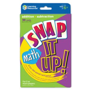 Learning Resources - Snap it Up!® Addition & Subtraction Maths Card Game