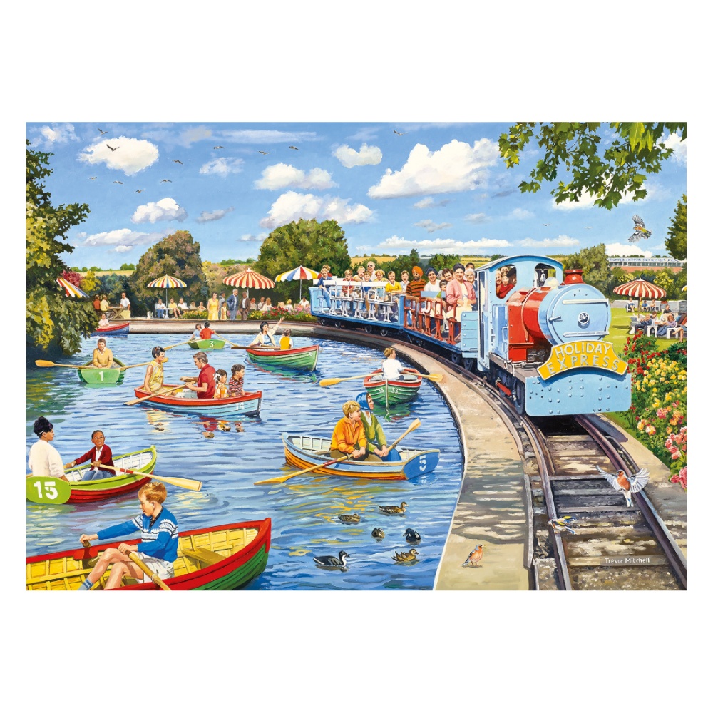 Gibsons - The Boating Lake - 1000 Piece Jigsaw Puzzle - Image 2