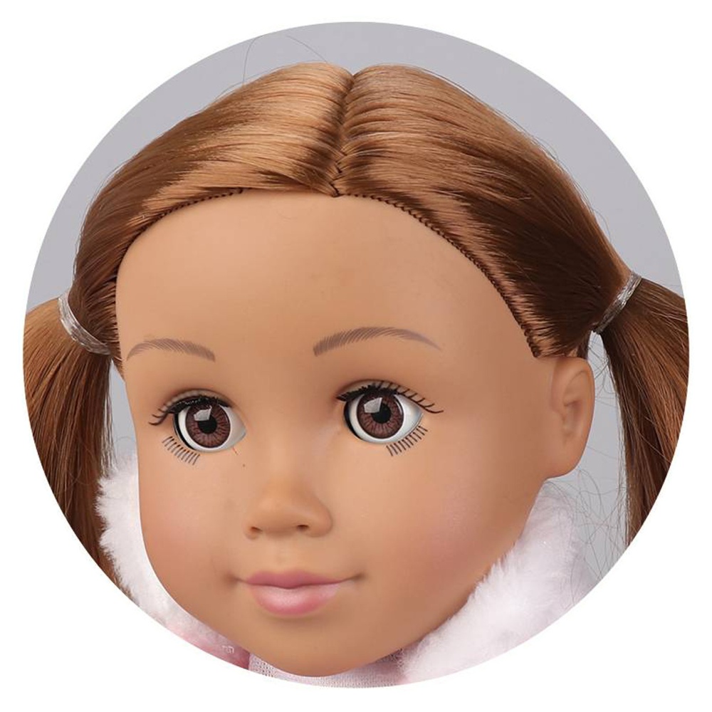 Fashion Doll - Brown Hair, Clothes & Ballerina Flats - 46cm-** - Image 3