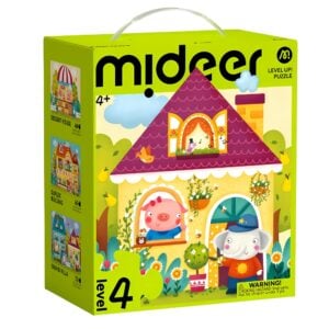 Mideer - Level Up Jigsaw Puzzle for Kids - 3-in-1 - Level 4 Fairy Tale Town