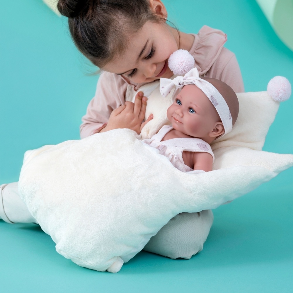 Llorens - Anatomically Correct Baby Girl Doll with Clothing & Sleeping-bag: Nica - 40cm - Image 2