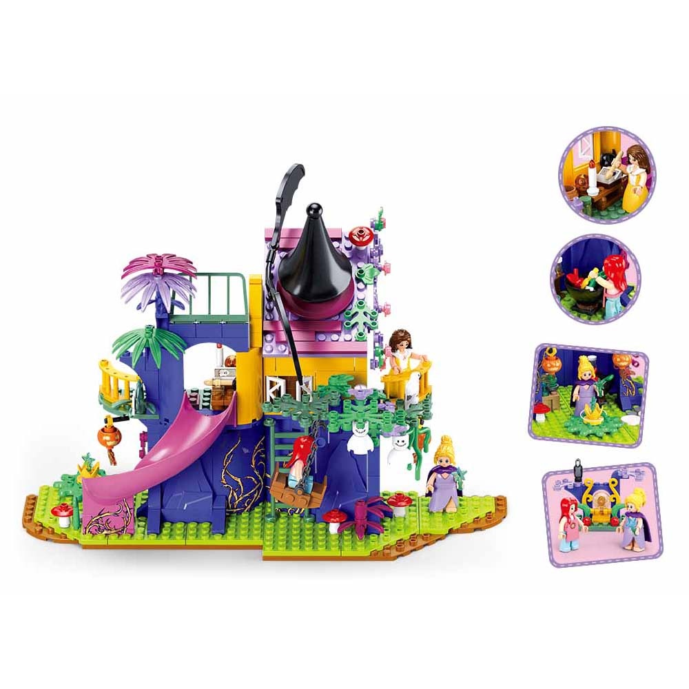 Sluban Building Set: Girls Dream - Magical Tree House - 435pcs - Image 4
