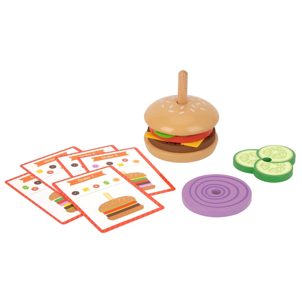 TookyToy - Making A Burger - Stacking & Sequencing Activity Toy - Image 5