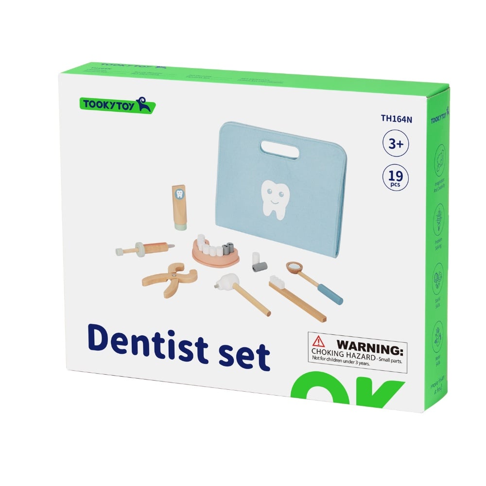 TookyToy - Pretend Play Little Dentist Play Set with Carry Case - Image 7