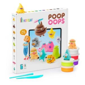 Hey Clay - Modelling Air-Dry Clay with Fun Interactive App - Poop Oops, 16 cans
