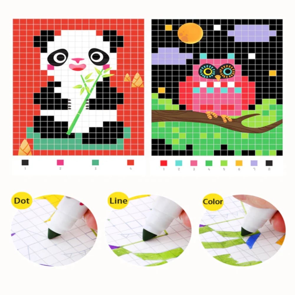 Jar Meló - Pixel Pictures Colouring Book - Magical Traffic - 16 pcs - Image 6