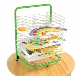 EDX Education - Desk Top/ Wall Mounted Art Drying Rack - 15 Shelves