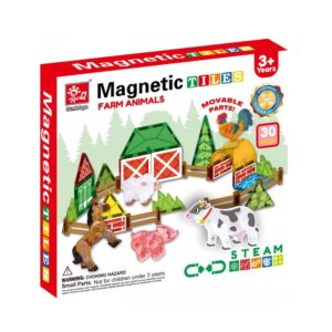 Magnetic Tiles - Farm Animal Set - 30 Pieces