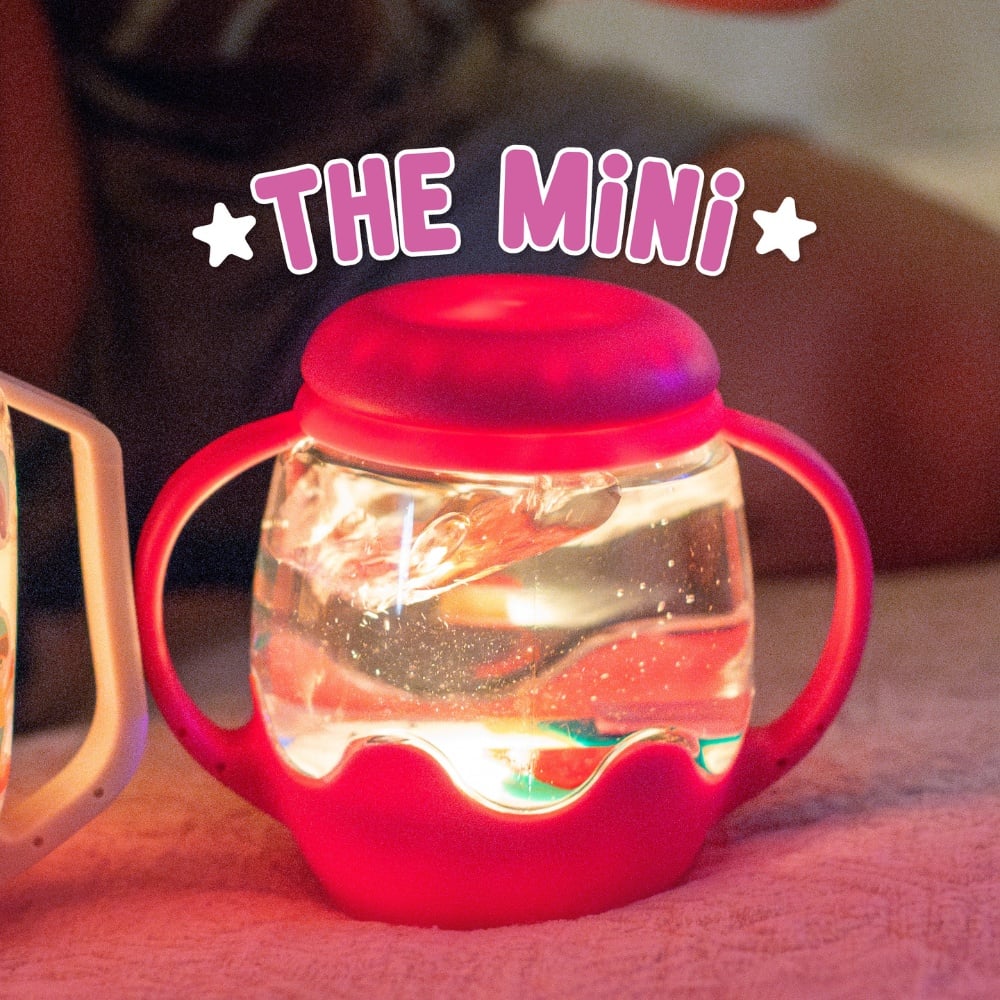 Glo Pals - Water Activated Sensory Mini Play Jar - Pink - Image 2
